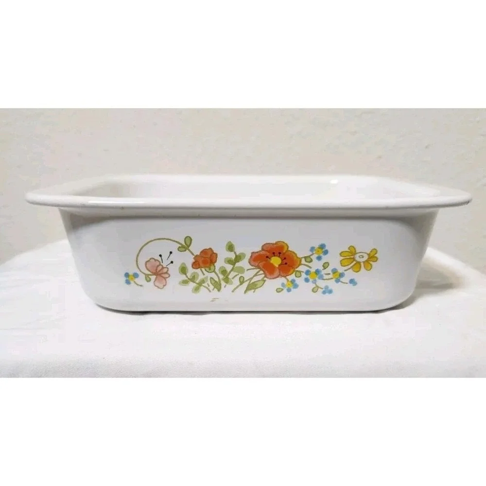 Corning Ware Vintage Wildflower Casserole Dish and Handled Sish (No‎ Lids)